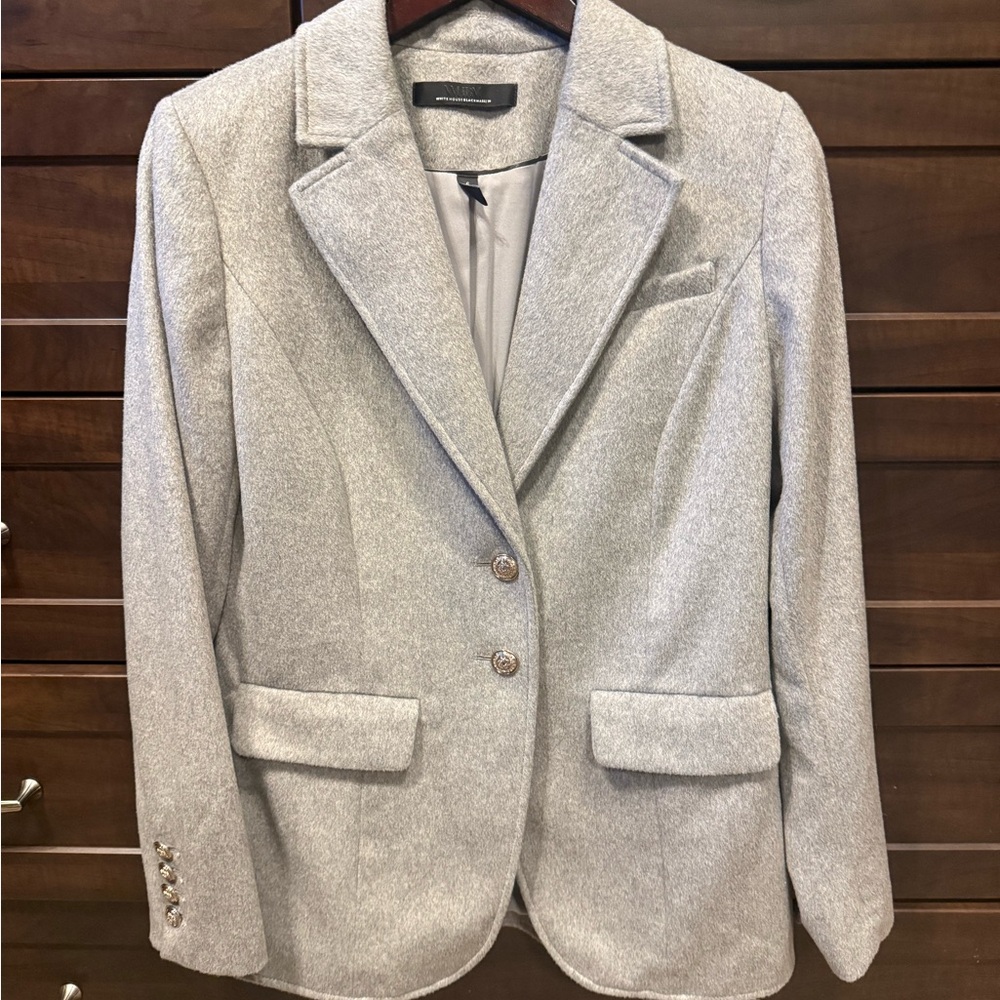 White House Black Market Light Gray Blazer